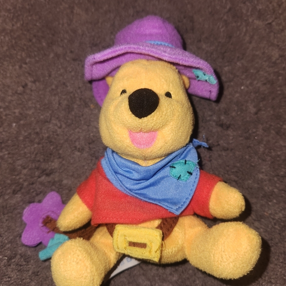 Disney Mattel Other - Plush Bear with Purple Hat and Red Shirt‎